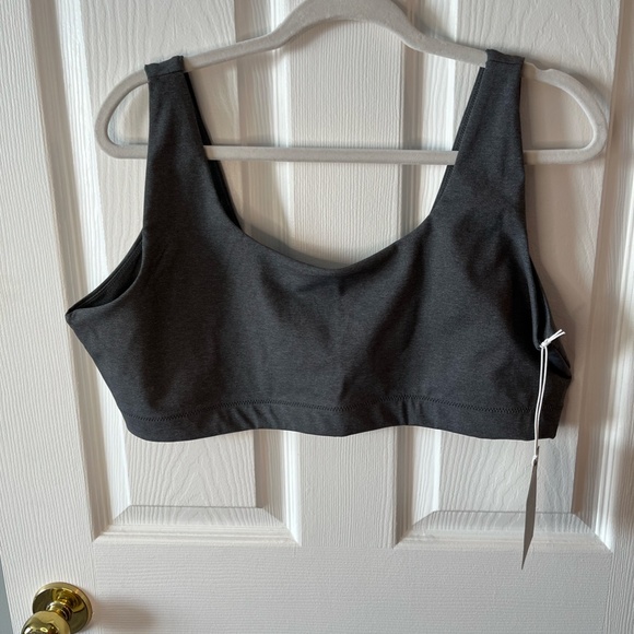 NWT EVERLANE The Perform Bra in Heathered Charcoal sz XXL - Picture 3 of 9